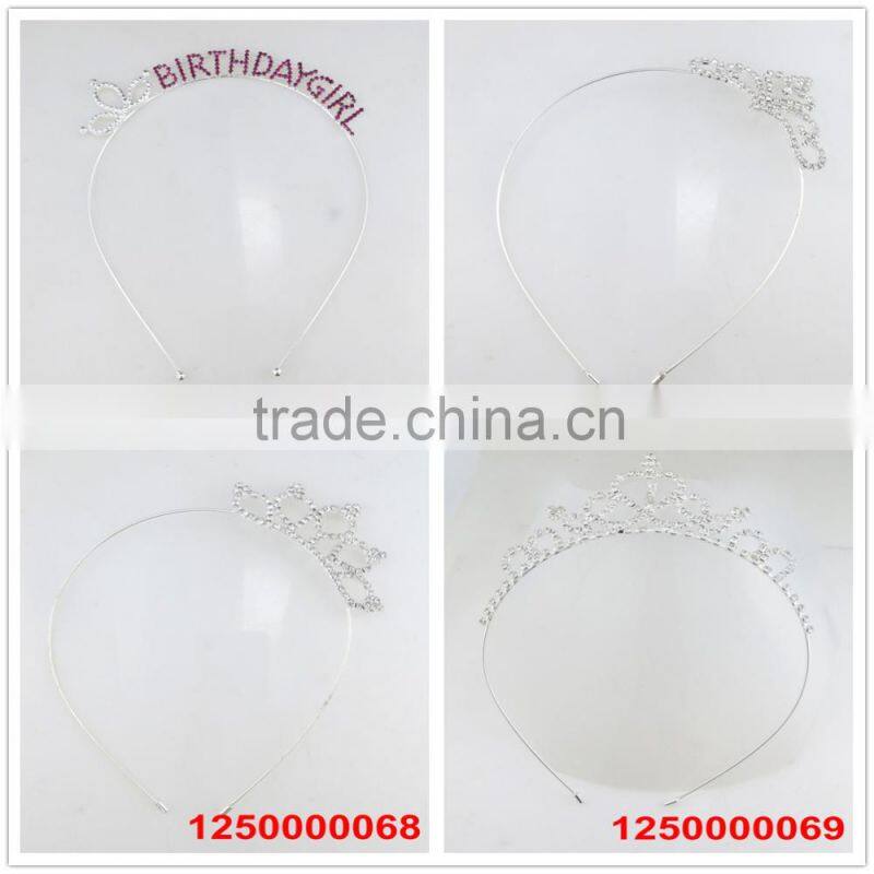 Newest design birthday girl headband fashion