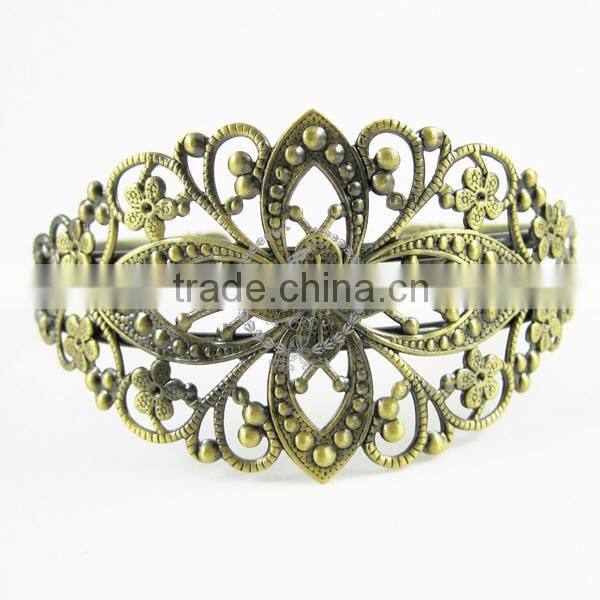 70*60mm vintage brass oval base tray bezels bracelet blank,antiqued bronze bracelet cuff tray bezels 1900010