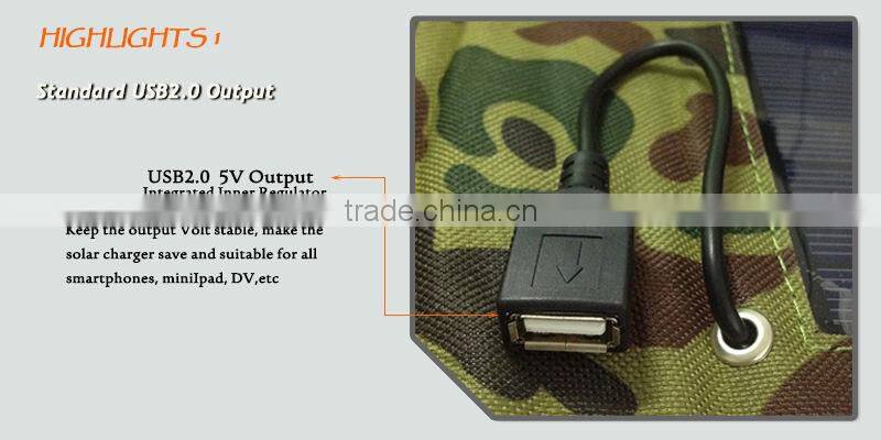 For iPhone portable charger /Portable universal solar charger with USB/ CE RoHS