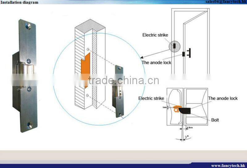 Electric Door Strike Used With Anode Lock