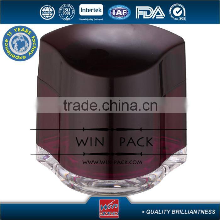 2015 new style black color triangle cream bottle,special style acrylic jar