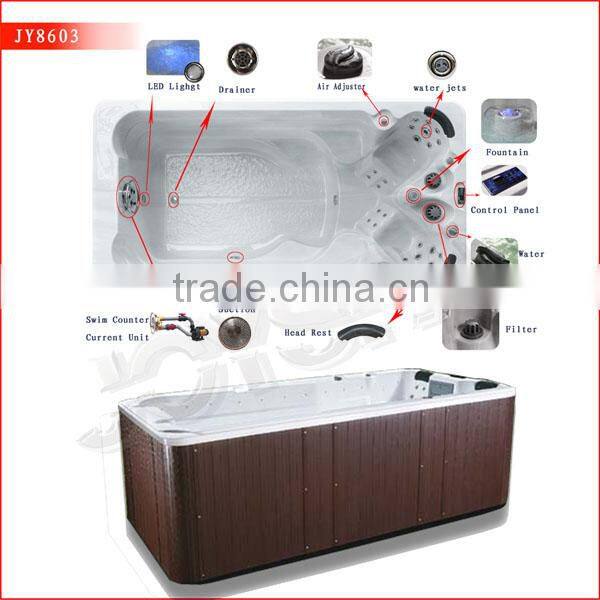 Soaking Function and Acrylic Material 2 person indoor hot tub