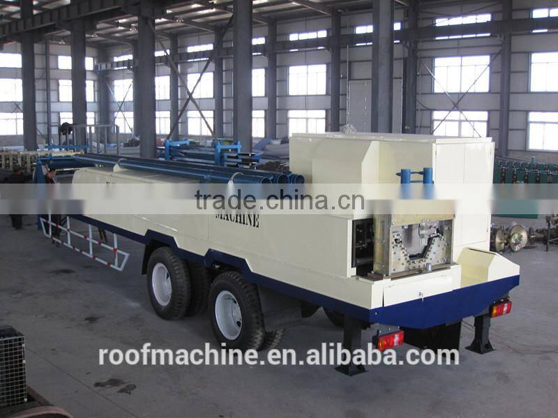 big Arch roof roll forming machine with move car