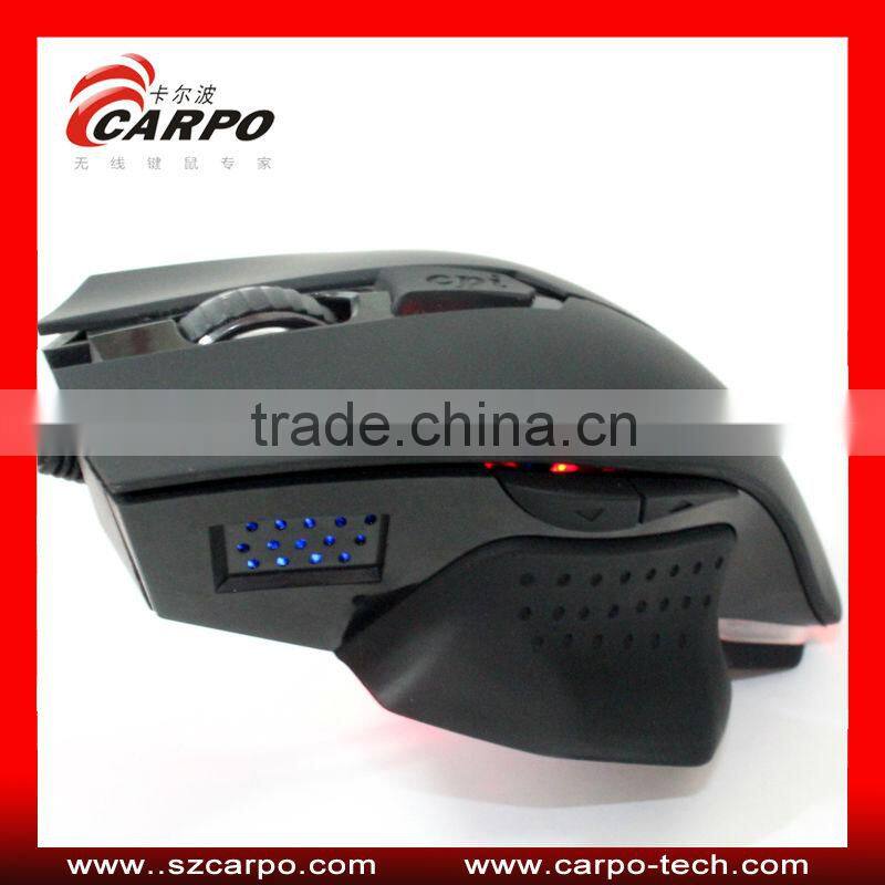 Cool 6keys high resolution 2400dpi wired Gaming mouse for micro pc mini computer C502