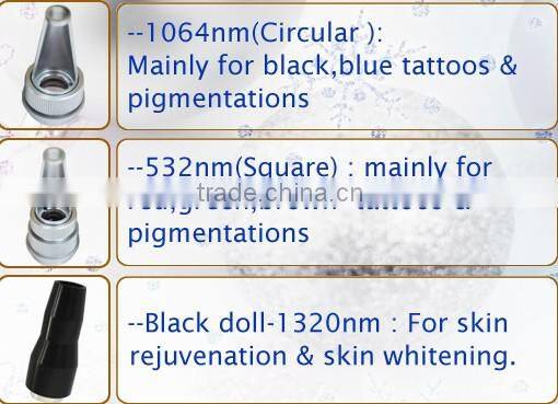Real low price q switched nd yag laser tattoo removal machine