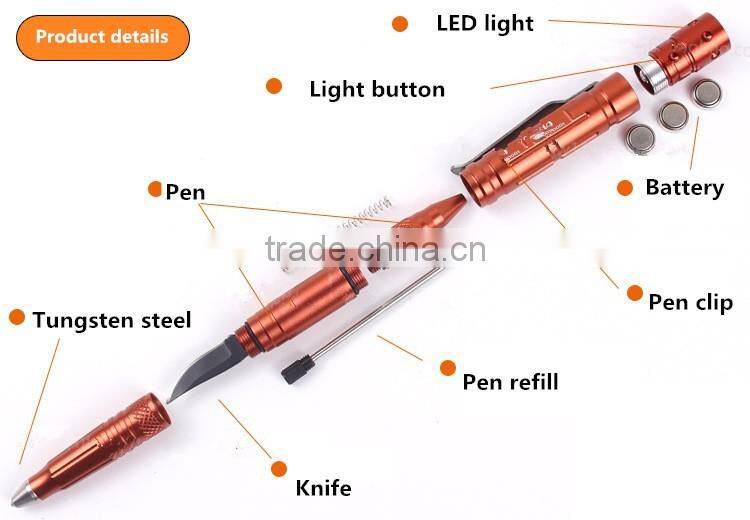 Break Glass survival personal self defense Military tactical pen