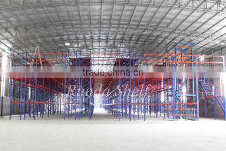 upright beam of steel pallet rack