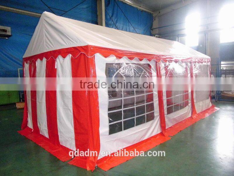 steel frame PVC PE covers teel frame tent price