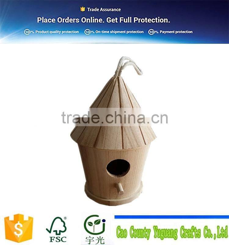 2016 new lovely wooden bird nest hot sale