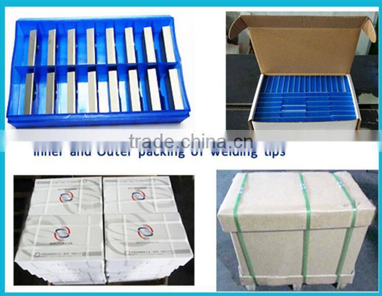 YG6 Various types tungsten carbide insert brazed tips