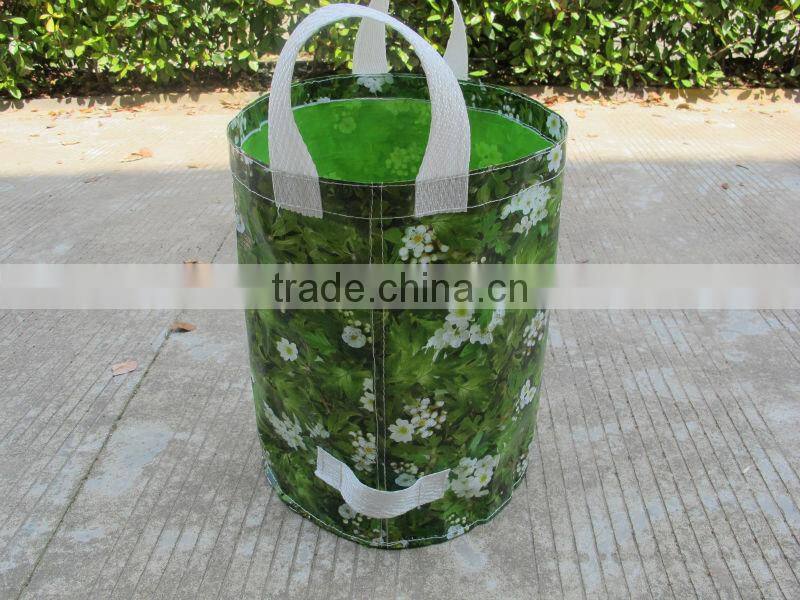 standing pp garden bag with 3 handles