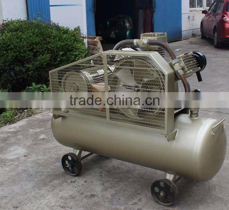 Oilless piston type air compressor