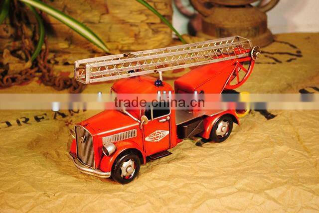 Fire truck model with paint