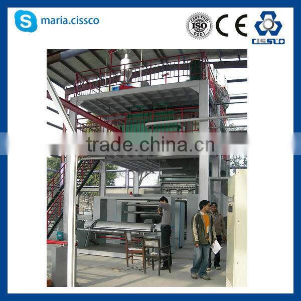Nonwoven plastic fabric production machinery
