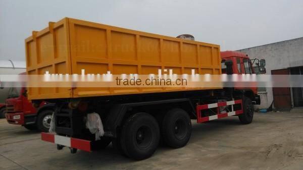 Factory sale 6*4 DONGFENG Hook Arm Trash Truck 16m3