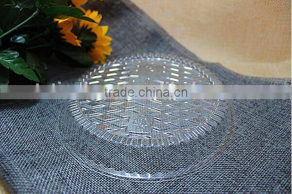 Disposable plastic cover for aluminum foil paper bowl