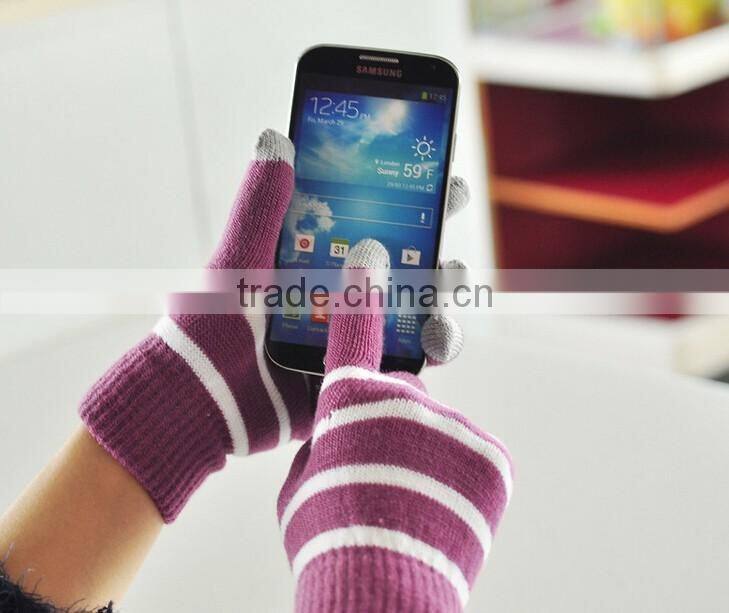 soft warn golves for touch screen smart mobile phone