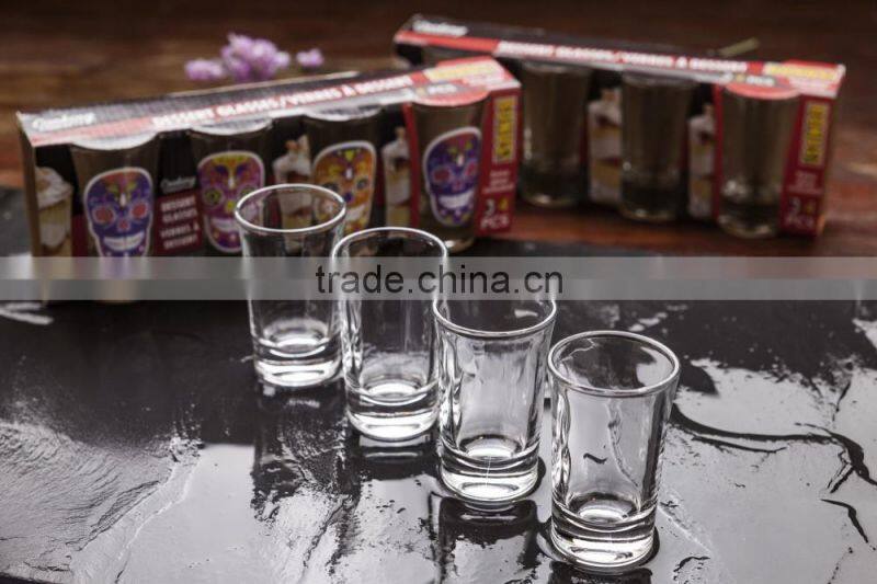 45ml clear glass dessert shot glass