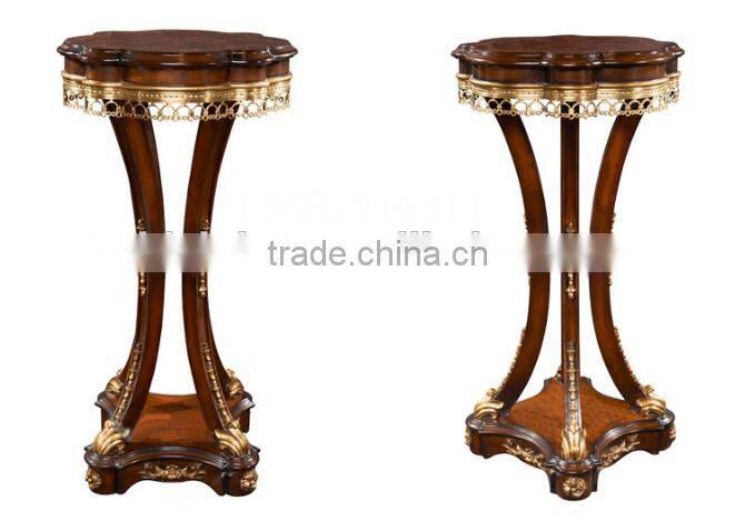 American style living room solid wood hand carved flower stand