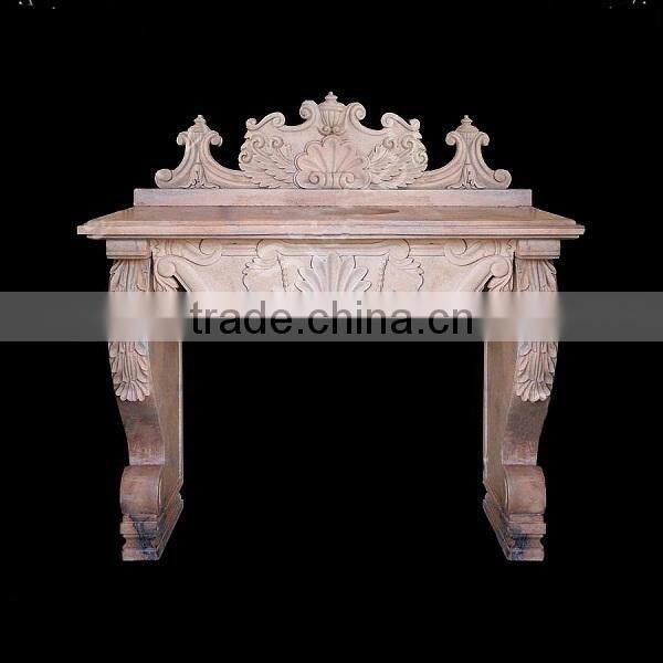 Antique Marble Sink with Flower Design