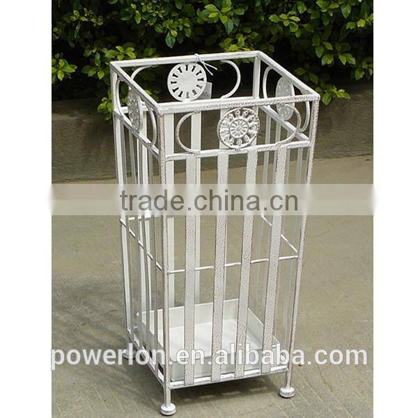 Vintage Unique Antique Wrough Iron Metal Square Umbrella Holder Home Furniture PL08-6350