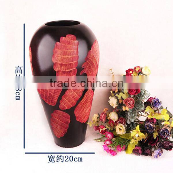 Thailand import wooden crafts Creative personality is hand-cut wood vases wholesale