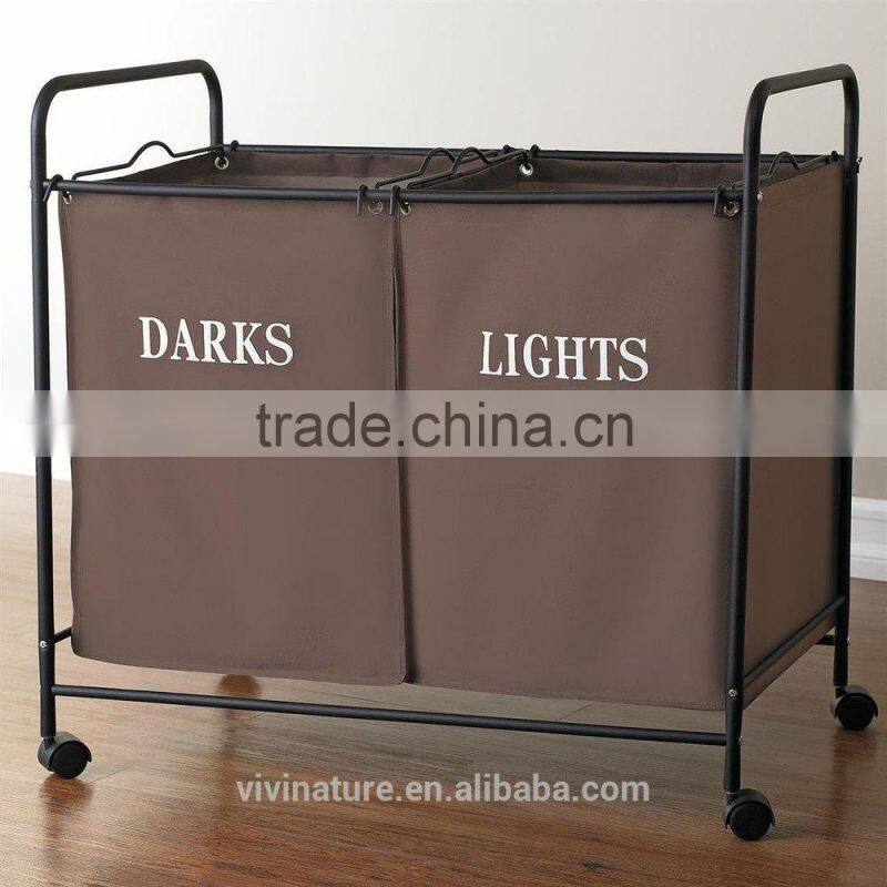 Vivinature chrome plating frame laundry sorter with 4 lift off sorters