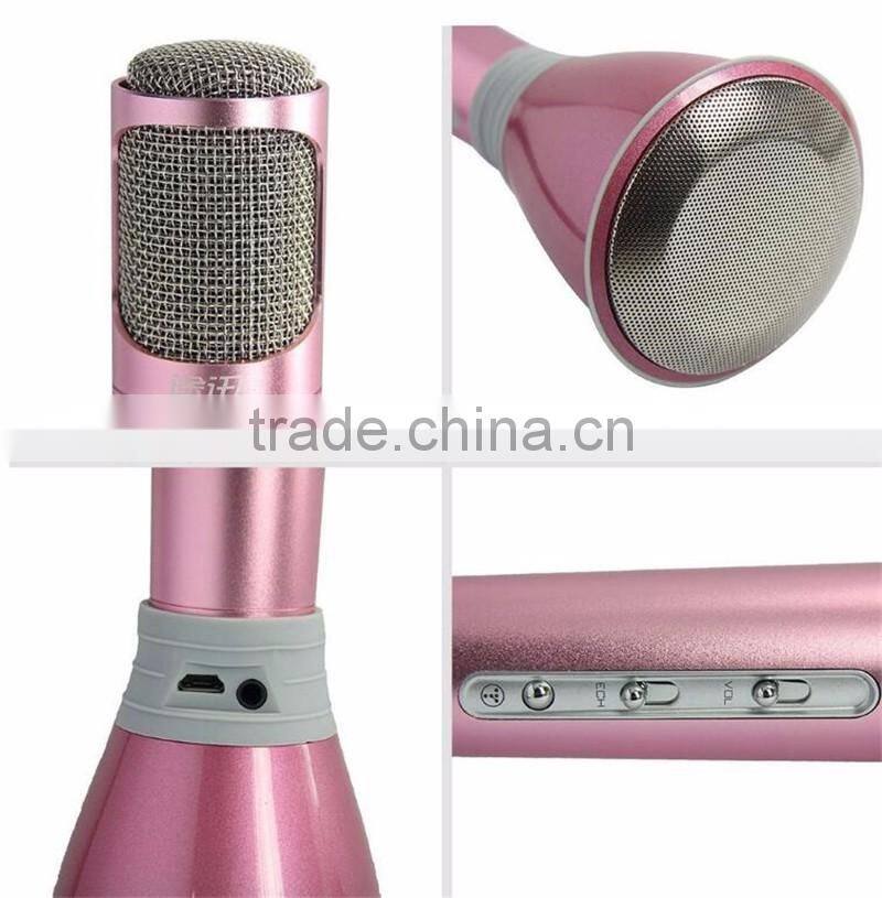 High quality mini portable wireless bluetooth microphone karaoke microphone K068 KTV Portable Karaoke Mini Microphone