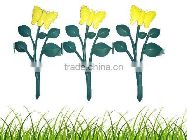 Plastic Garden Fence With Flower Style, Law Edging, 2015 Hot Selling