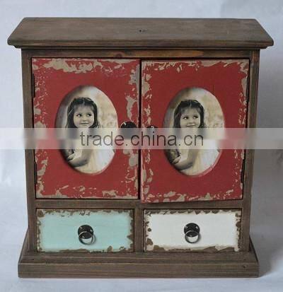 Antique wooden carved case with drawers, wooden carved jewel box