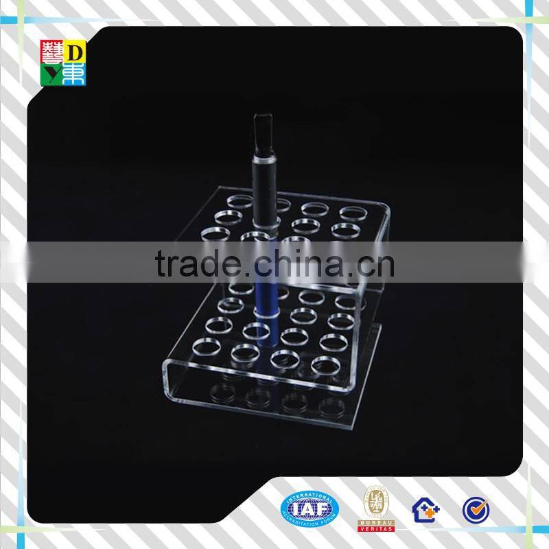 2016 high transperant pen holder customized PMMA pen display stand hot sale acrylic pen display stand for shope use low price