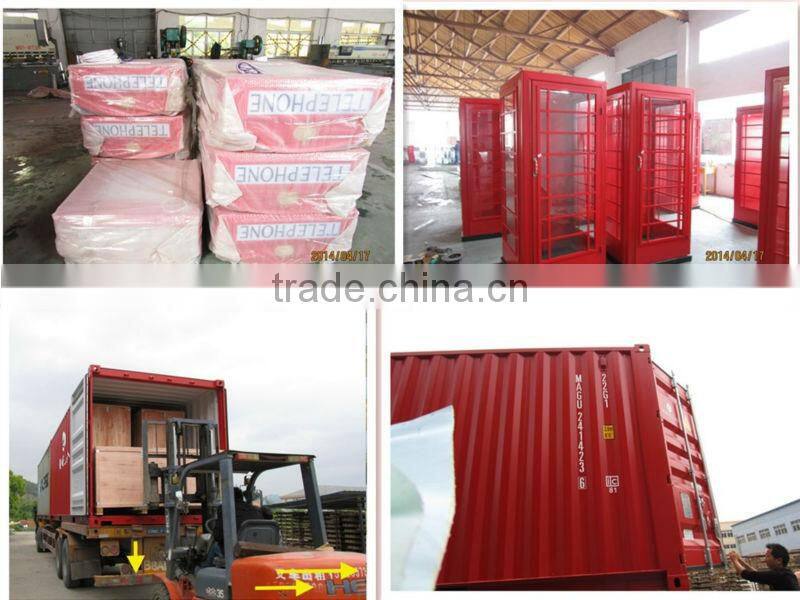 Botou Hengsheng antique red telephone Kiosk London telephone booth for sale