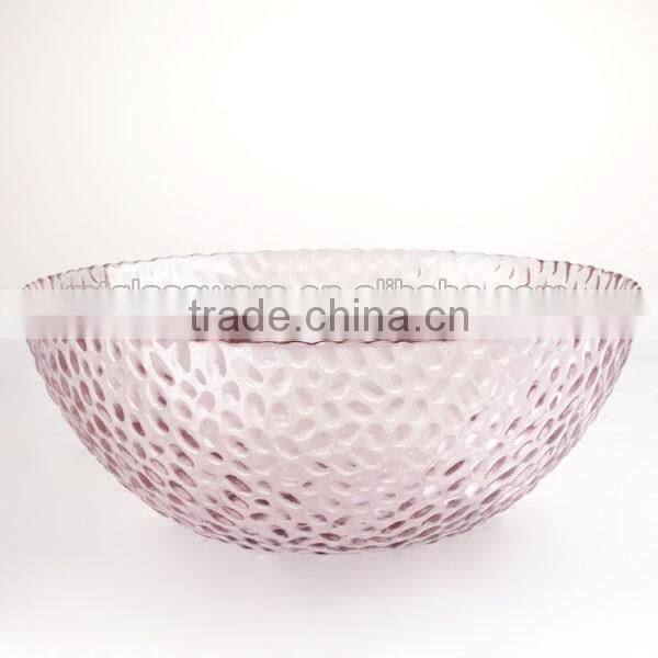 antique large crystal fruit salad bowl