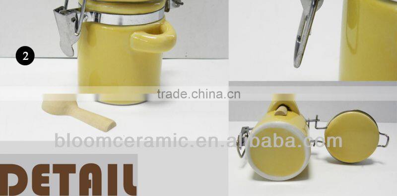 Ceramic kitchen storage jars