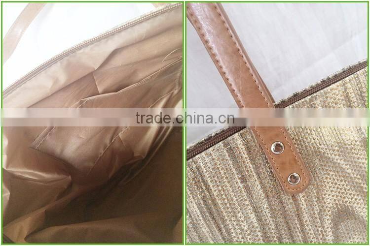 2017 New promotional fashion summer paper straw beach bag