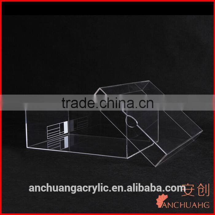 Acrylic Shoe Box Nike Sneakers Display Storage Box with Customized Logo