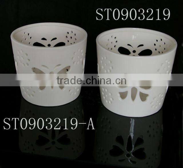 porcelain candle holder, porcelain tealight holder, home decoration