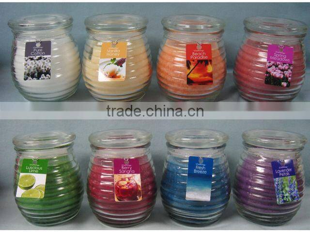 glass candle jar with lid forsted candle holder