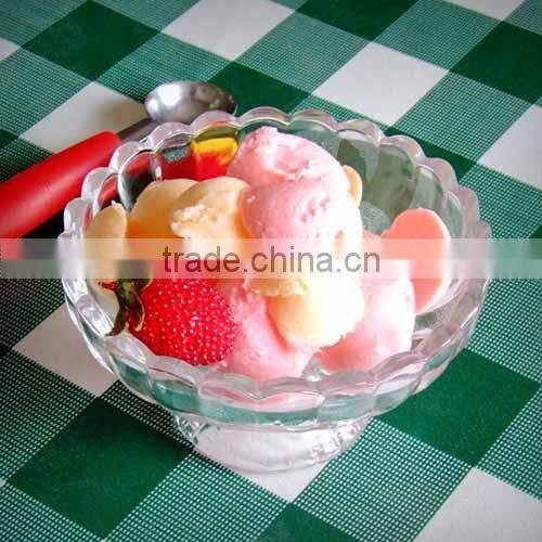 lead-free pudding ice-cream salad footed glass plate