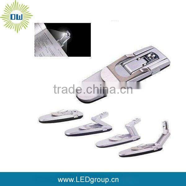 Small Folding reading Book Light with clip