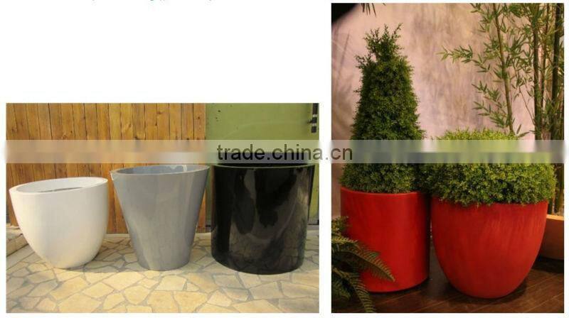 stainless steel flower pot,garden planter with artificial flower
