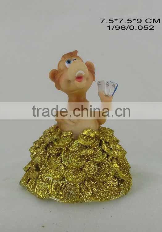 resin monkey figurine for new year