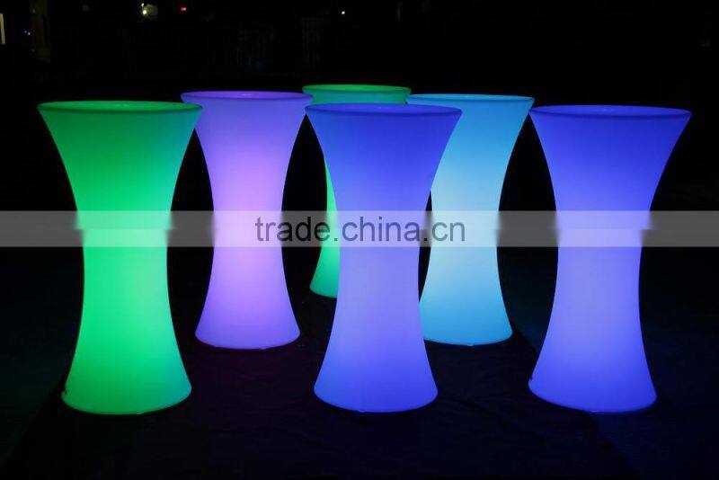 Led bar table/cocktail chari/led coffee table for coffee shop
