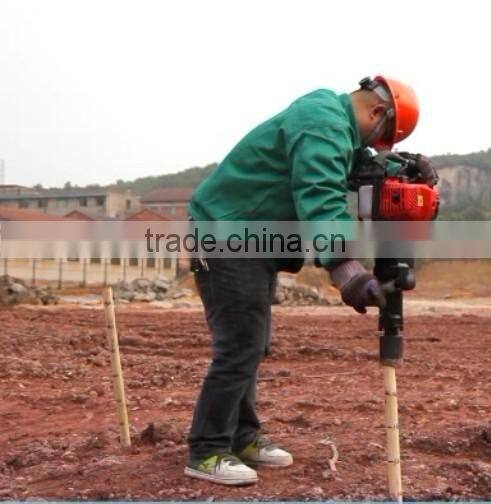Handheld Petrol Powered Guardrail Fence Piling Hammer Machine Portable Gasoline Excavator Post Driver