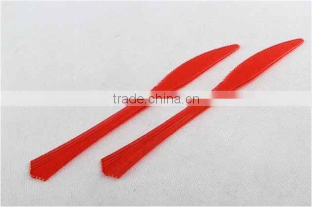 8.5" PS black, red or clear disposable plastic serving fork