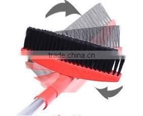 Extendable snow cleaning brush , rotating snow cleaning brush with scraper , snow brush with foam grip