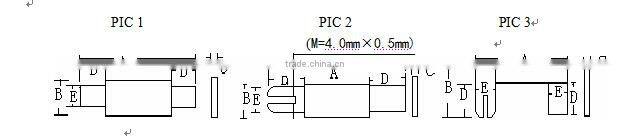 mini PPTC Resetable thermal Fuse