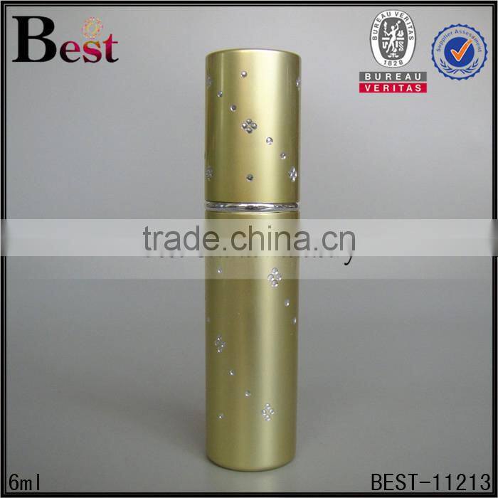 Shanghai Best 6ml perfume spray bottle pink pen perfume spray bottle pump spray bottle for perfume with aluminum cap