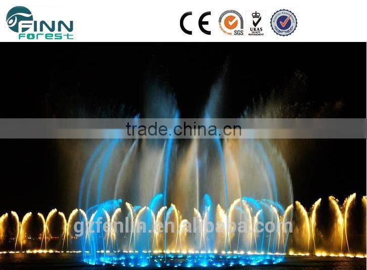 Music fountains use stainless steel water fountain nozzle design