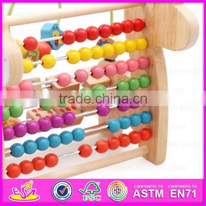 2016 brand new wooden beads toy, lovely wooden beads toy, preschool wooden beads toy W11B086